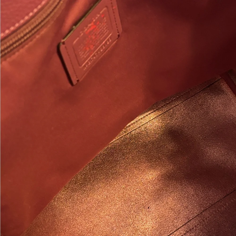 Coach Lilac Leather Tote - Picture 5 of 6